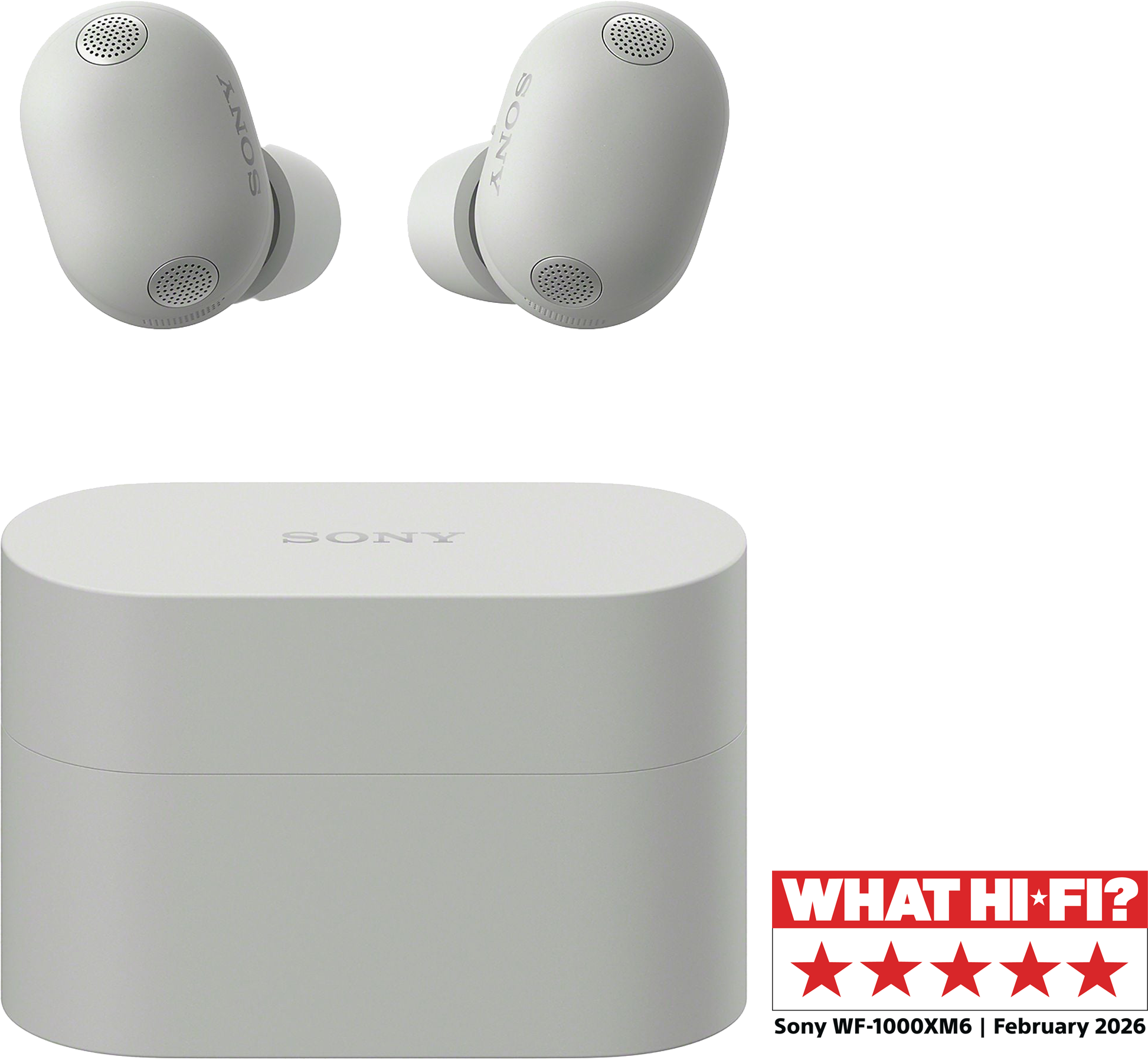 SONY WF-1000XM6S TWS vezeték nélküli zajszűrős fülhallgató, ezüst (WF1000XM6S.CE7)