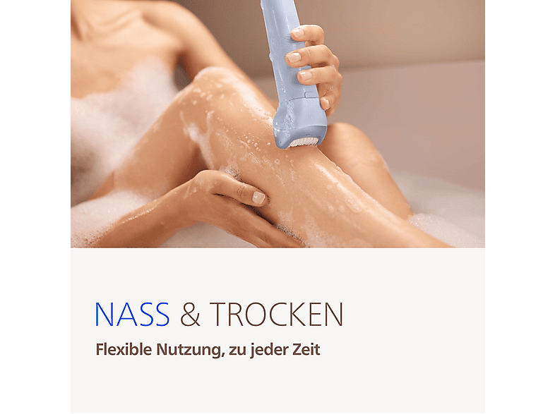 Thumbnail - PHILIPS BRE708/00, 3 Aufsätze, Epilierer, Blau