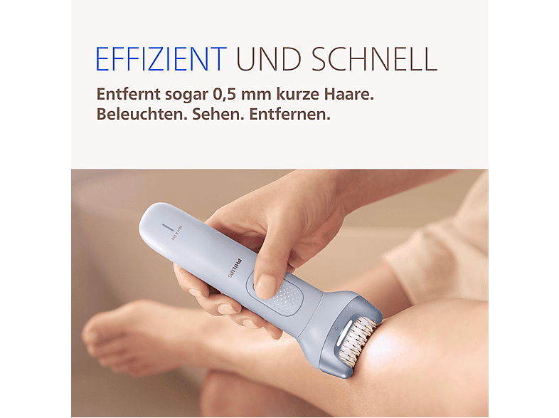 Thumbnail - PHILIPS BRE708/00, 3 Aufsätze, Epilierer, Blau