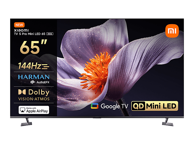 REACONDICIONADO Seminuevo Muy bueno TV Mini LED 65" - Xiaomi S Pro LED, UHD 4K, HDR10+, Quad cortex A73, Smart (Google TV), DVB-T2 (H.265)
