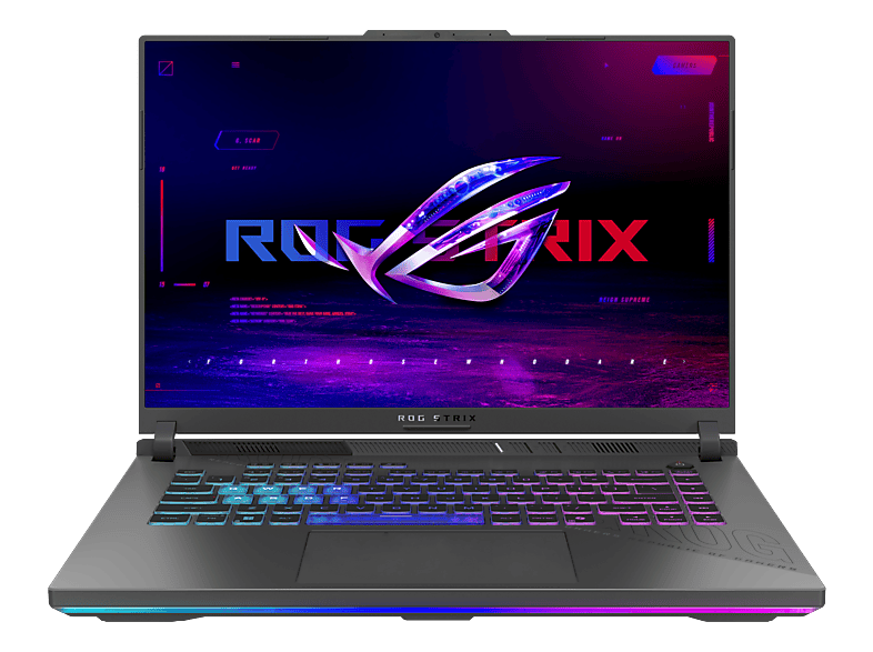 ASUS ROG Strix G16 G614FR-S5113W Nebula Display, Gaming Notebook, mit 16 AMD Ryzen™ 9 9955HX3D Prozessor (128 MB Cache, bis zu 5.4 GHz), 32 GB RAM, 1 TB SSD, NVIDIA GeForce RTX™ 5070 Ti, Eclipse Gray, Windows 11 Home