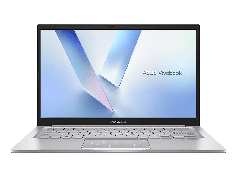 ASUS Vivobook 14 X1404VA-EB2055W, Notebook, mit Display, Intel® Core™ 7 Prozessor 150U (12 MB Cache, bis zu 5.40 GHz), 16 GB RAM, 1 TB SSD, Onboard Graphics, Cool Silver, Windows 11 Home
