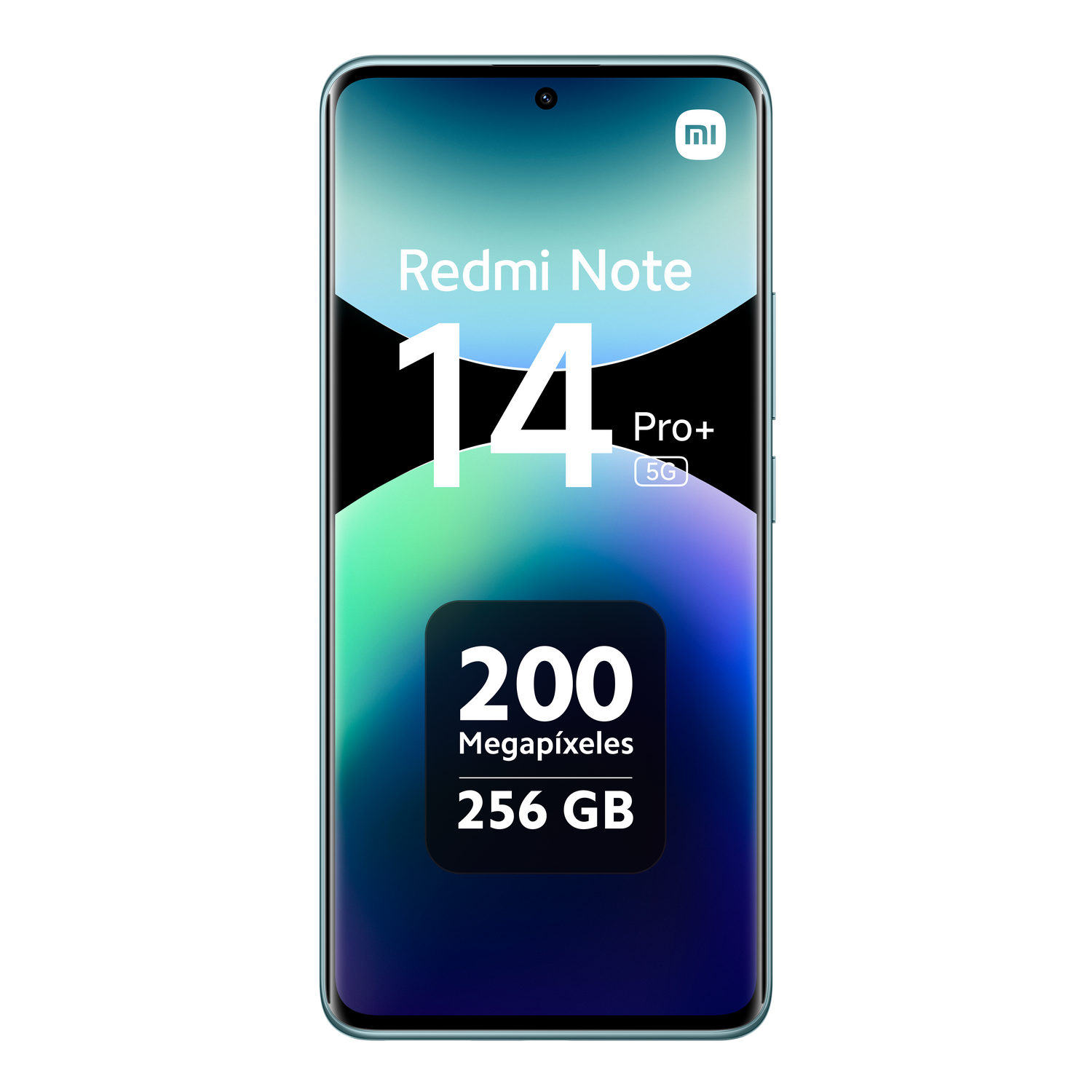 Un smartphone Redmi Note 14 Pro+ 5G con 200MP y 256GB de almacenamiento.