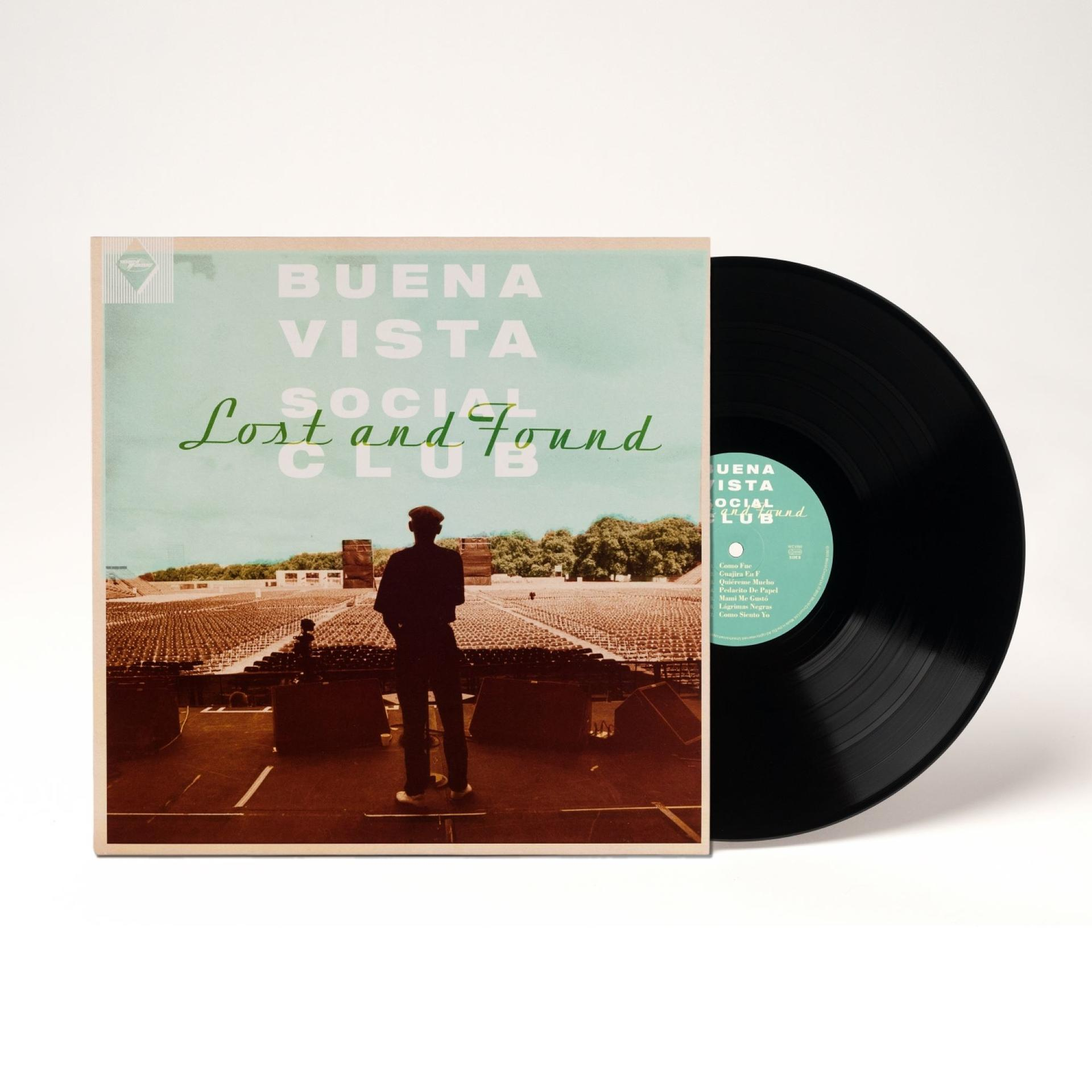 Vinyl-Schallplatte mit Cover von Buena Vista Social Club, Album Lost and Found.