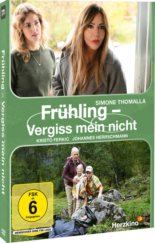 Zwei Frauen blicken besorgt, während unten eine Familie und ein Motorradfahrer zu sehen sind.