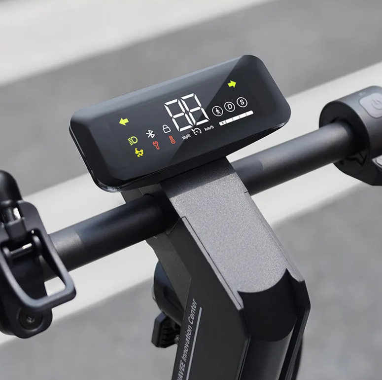 Manubrio monopattino elettrico con display digitale: velocità, Bluetooth, lucchetto, marcia.
