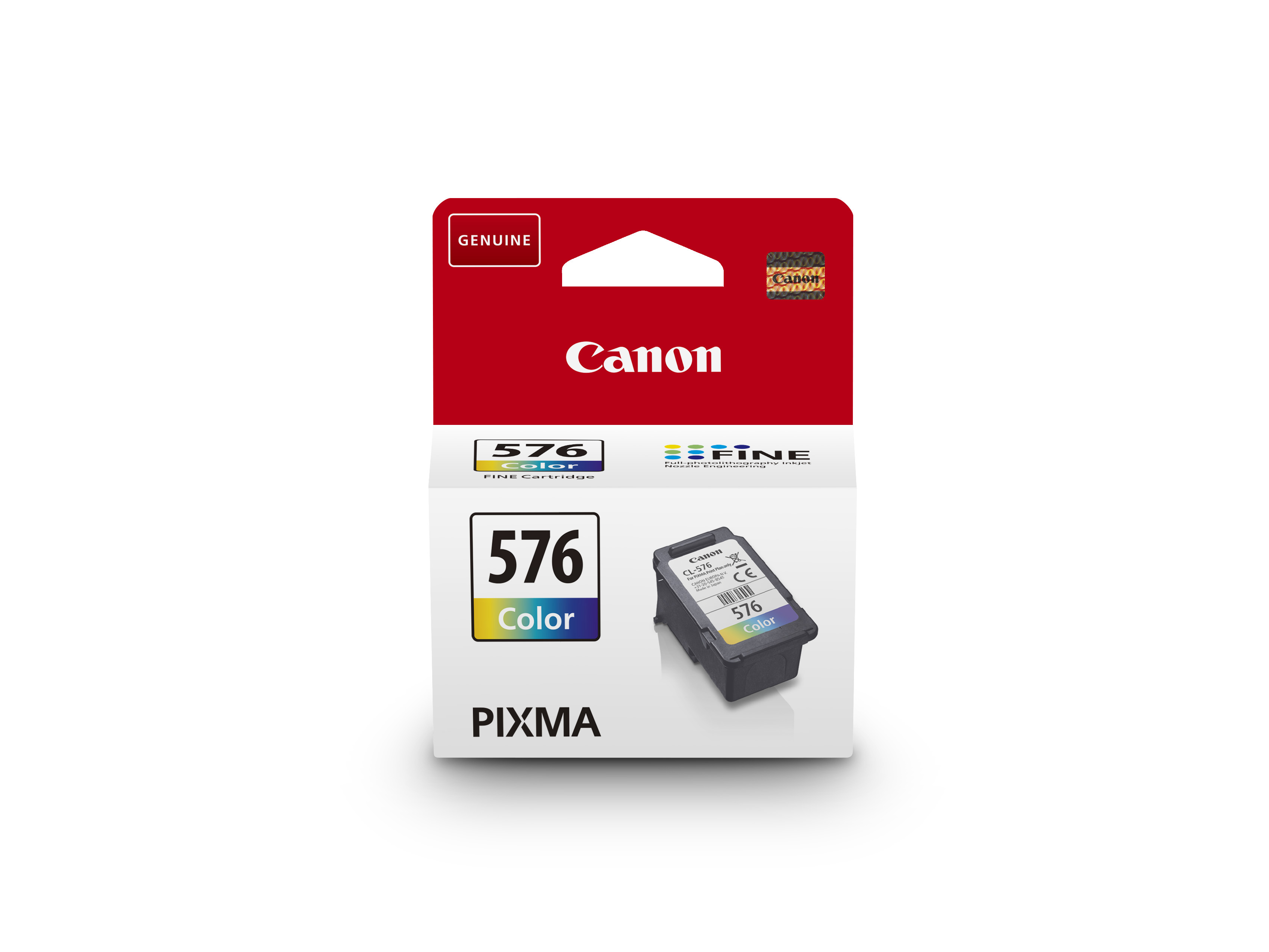 Canon 576 renkli mürekkep kartuşu, orijinal ambalajında, PIXMA için.