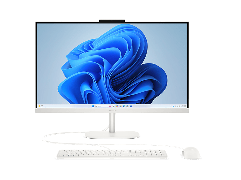 HP OmniStudio 27-cv0951ng All-in-One-PC 27 Zoll, Full-HD, AMD Ryzen™ 5 220 Prozessor, 24 GB RAM, Windows 11 Home, Weiß
