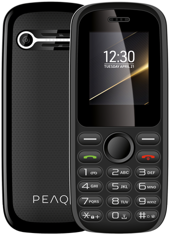 PEAQ PMP 12 4G DualSIM Fekete Kártyafüggetlen Mobiltelefon