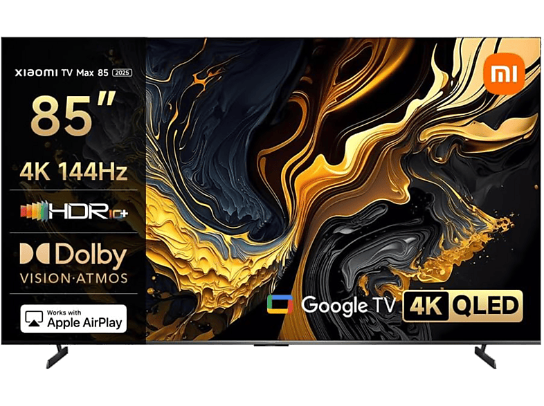 Xiaomi Max 85, 4K, Smart con Google, 120-240Hz, Dolby Vision Atmos, Gris oscuro