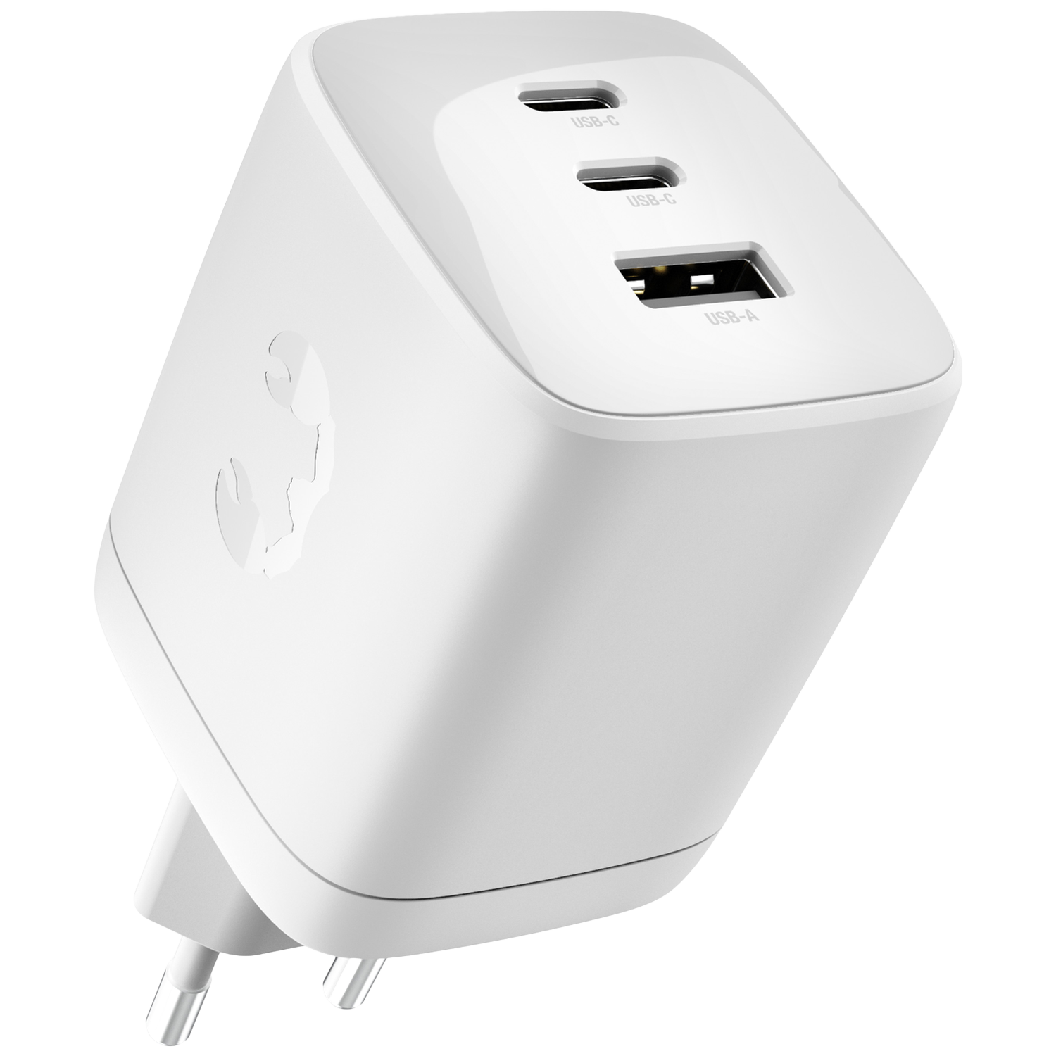 FRESH 'N REBEL 100W PD Wall Charger USB-A + 2x USB-C - Ice Grey Thuislader