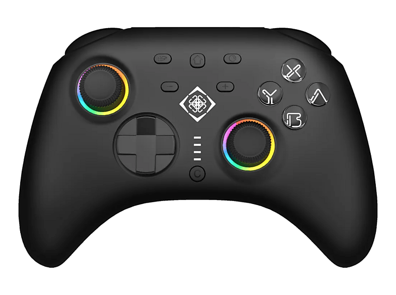 DELTACO Nintendo Switch 2 GAM-198 RGB Wireless Controller Schwarz für 2, Switch, OLED, PC