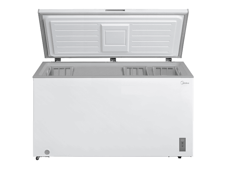 Congelador horizontal - Midea MDRC564FZE01, 418 l, Alto 82.5 cm, Cíclico, Inverter, Control Electrónico, Fast Freezing, Temperatura Ajustable, Blanco