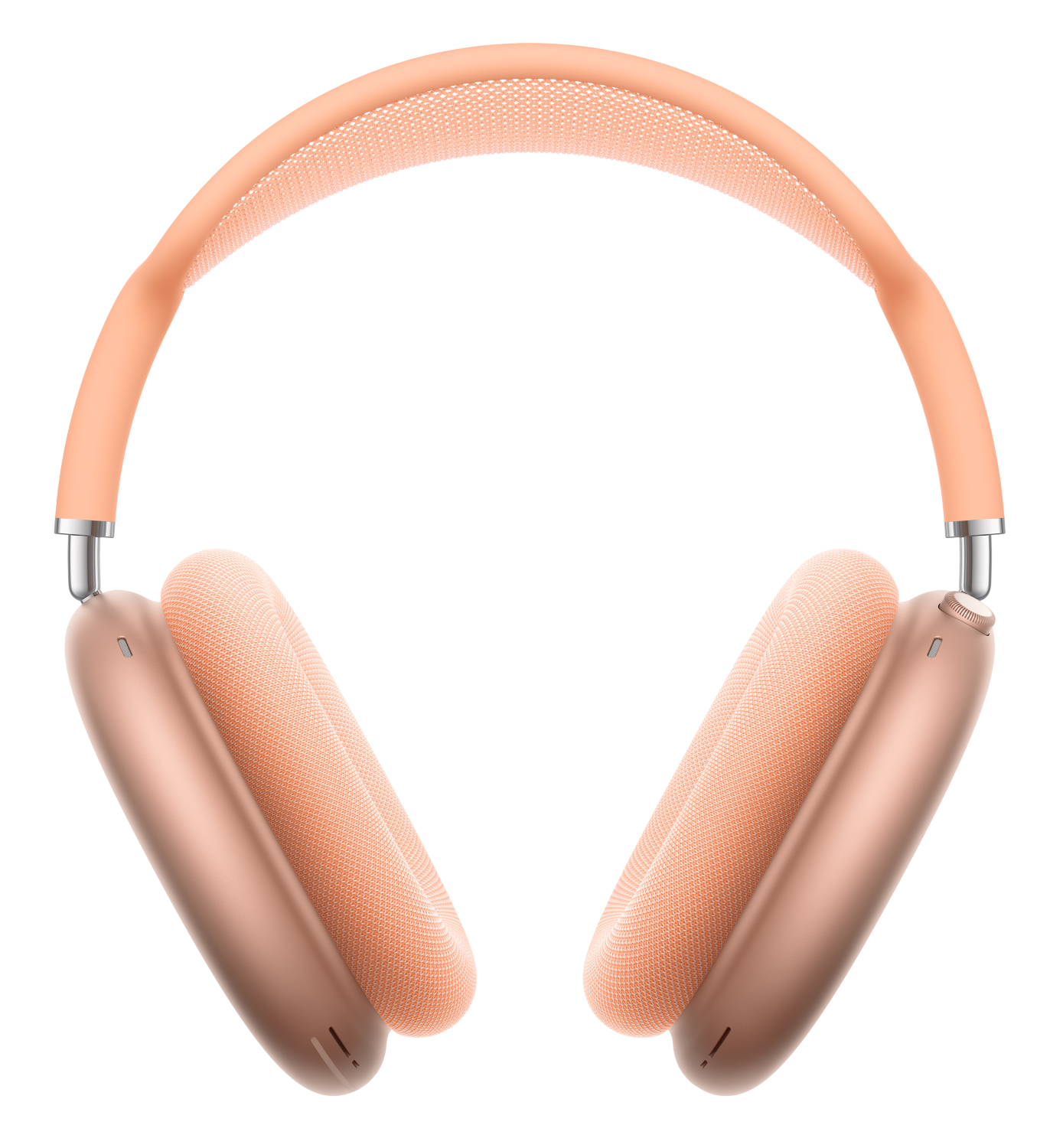 Brzoskwiniowy nauszny z siateczkową tkaniną i poduszkami.