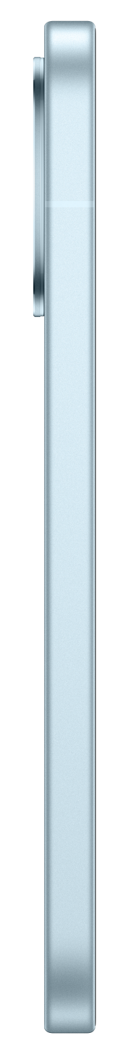 Jasnoniebieski, prostokątny przedmiot z zaokrąglonymi rogami.