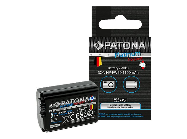 Patona Platinum NP-FW50 Ersatzakku