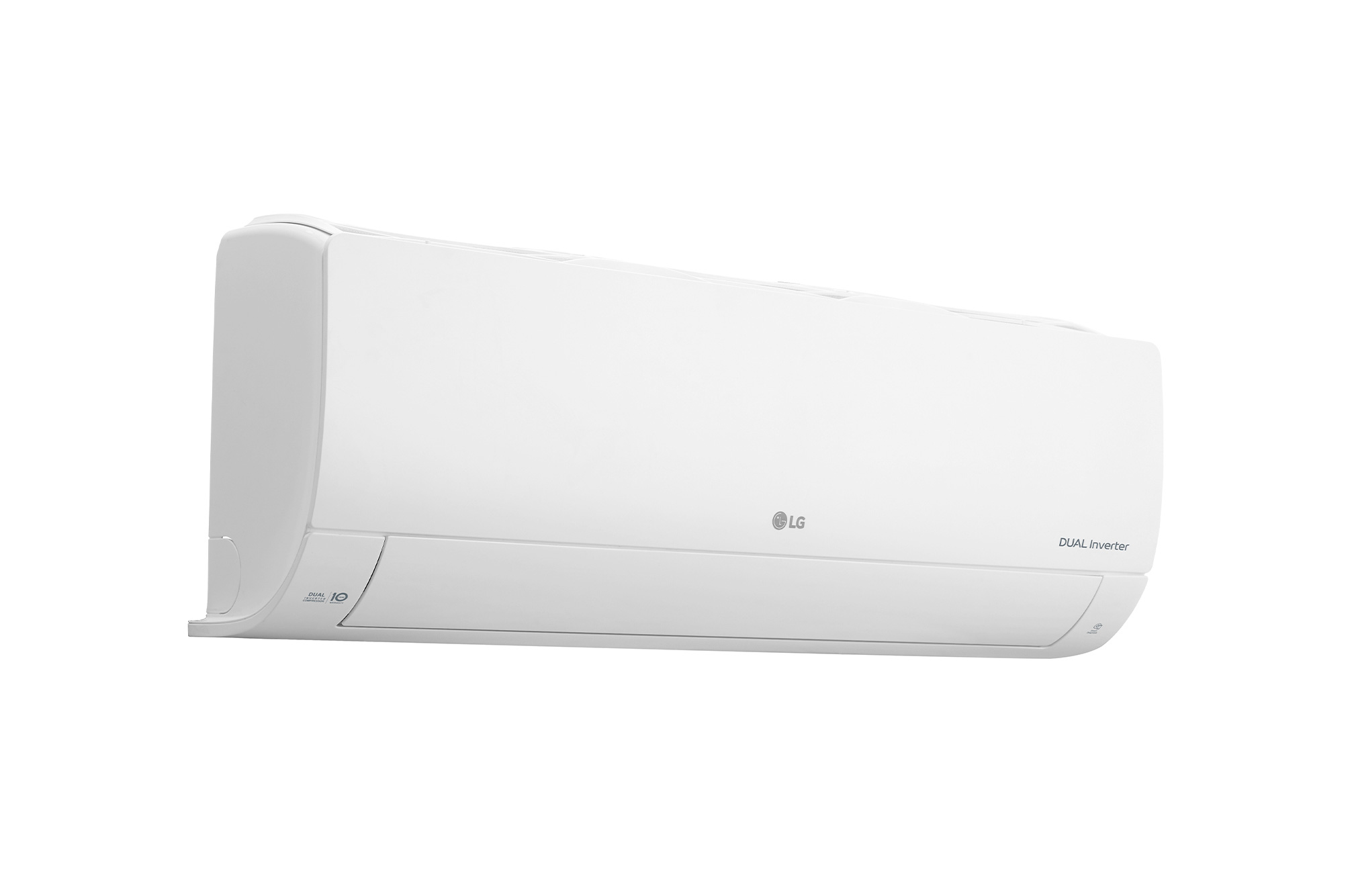 Dual Inverter teknolojili beyaz LG klima ünitesi.