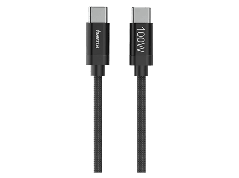 Kabel HAMA USB-C – 100W 1.5 m Czarny