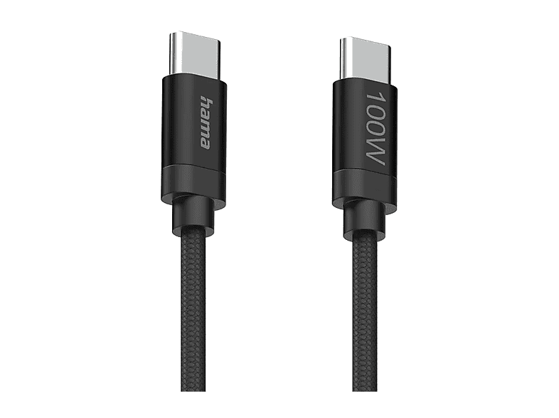 Kabel HAMA USB-C – 100W 1.5 m Czarny – zdjęcie 3