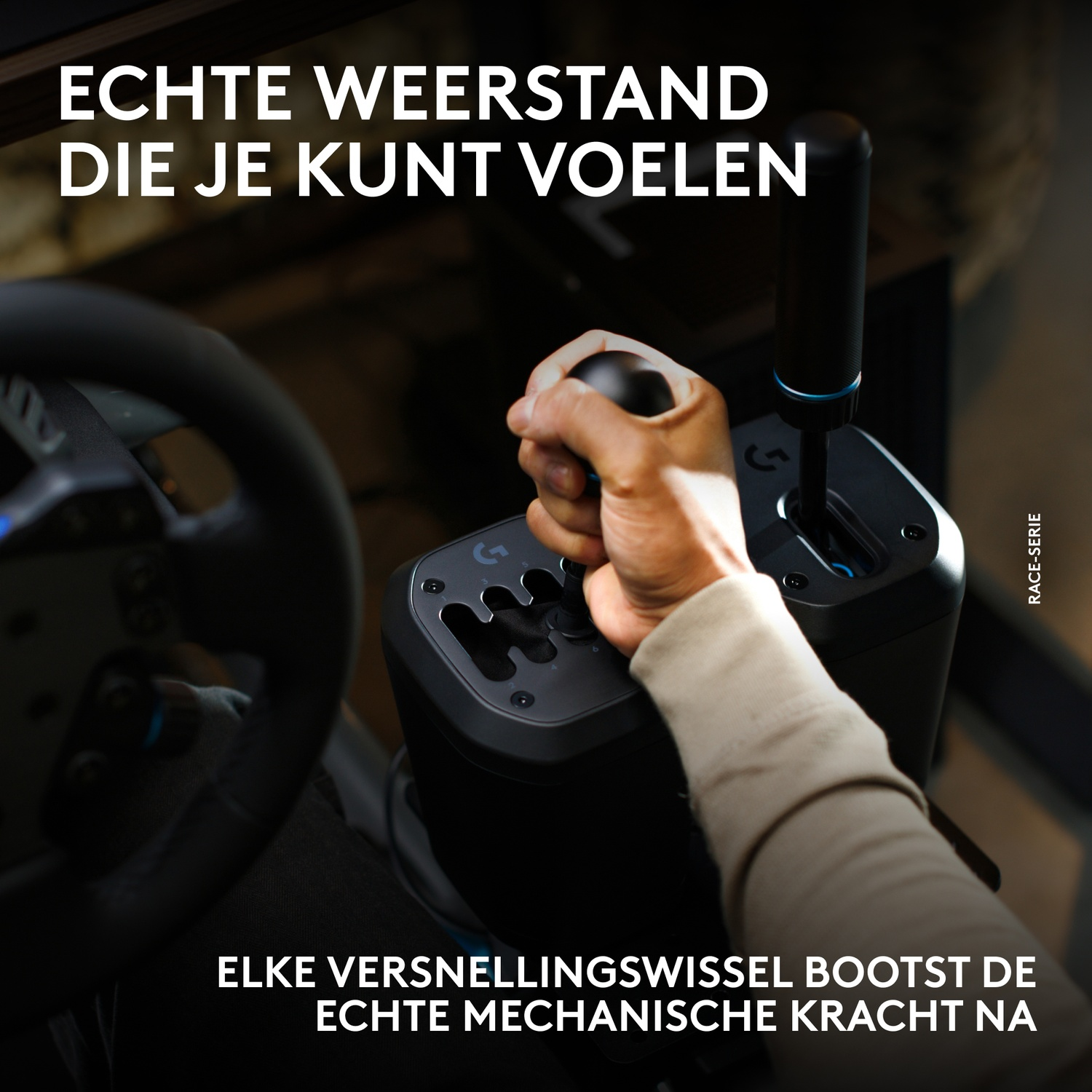 Hand schakelt versnellingspook race simulator, simuleert echte mechanische kracht.