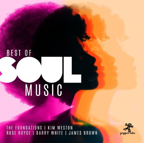 Albumcover mit Profilen von Frauen und dem Text "Best of Soul Music".