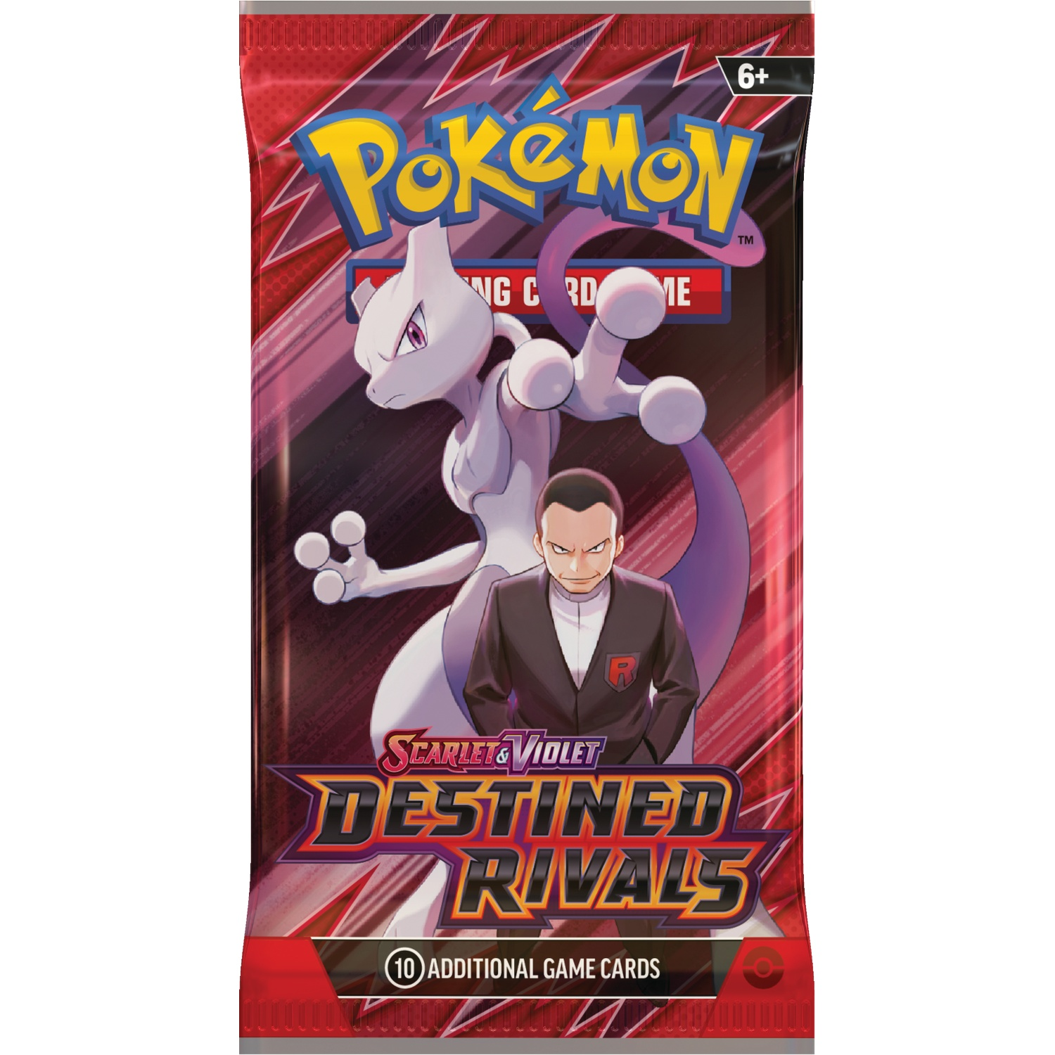 Pokemon Trading Card Game booster pack featuring Mewtwo and Giovanni.
