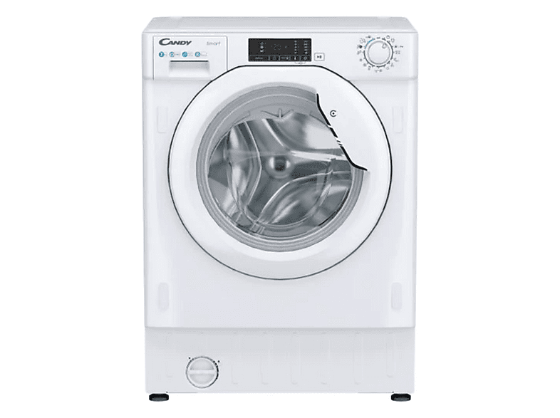 Lavadora integrable - Candy CBW 27D1E-S, 7kg, 1200rpm, 5 ciclos rápidos, Escotilla XXL, Sin panelar