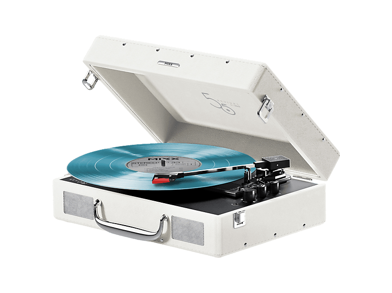 Mixx Revival 55 Stereo Vinyl Record Player Deck Cream Platenspeler