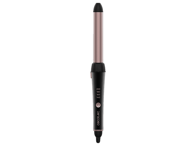 Rizador - Cecotec SurfCare 3200 TwistWaves, Cabezal 32 mm, Codo 90°, Cerámica, Temperatura 140-200 ºC, Cable 360°, Incluye guante térmico, Negro