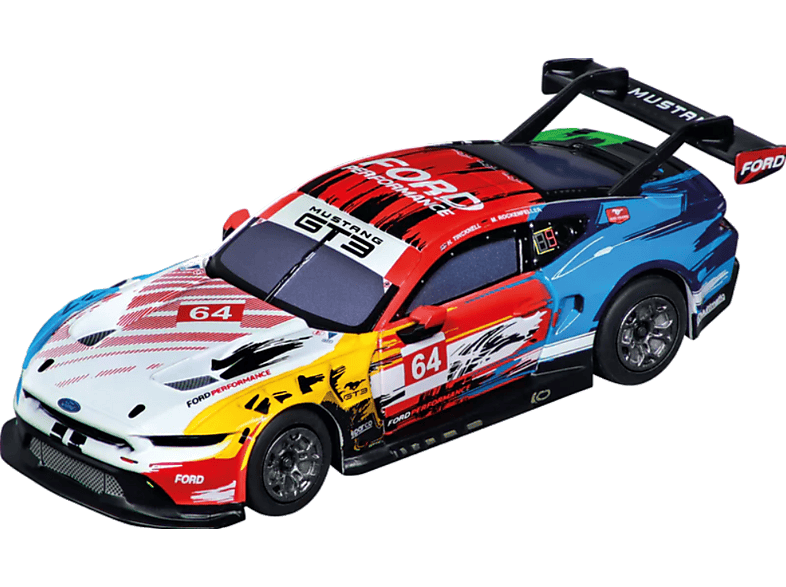 Carrera HYBRID: Ford Mustang GT3 "Champion Spirit, No.64" 1:50, App Steuerung auf Ihr Smartphone, Tablet RC Auto, Mehrfarbig
