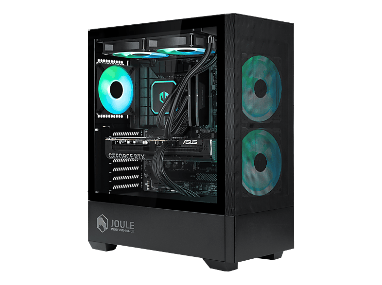 JOULE PERFORMANCE RTX5070 R7 (L1142869), Gaming PC mit AMD Ryzen™ 7 7800X3D Prozessor (96 MB Cache, bis zu 5 GHz), 32 GB RAM, 2 TB SSD, NVIDIA GeForce RTX™ 5070 (12 GB, GDDR7), Windows 11 Home Advanced
