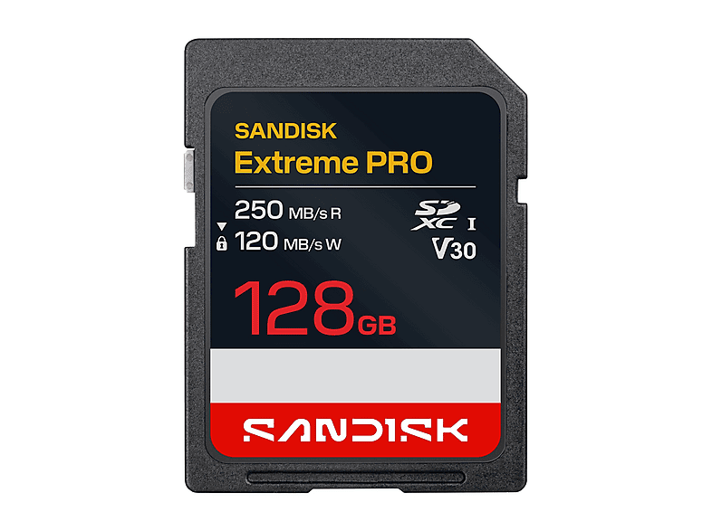 SCHEDA DI MEMORIA SANDISK Extreme Pro V30 U3 128GB Scheda SDXC, UHS-I, Classe 10, U3,