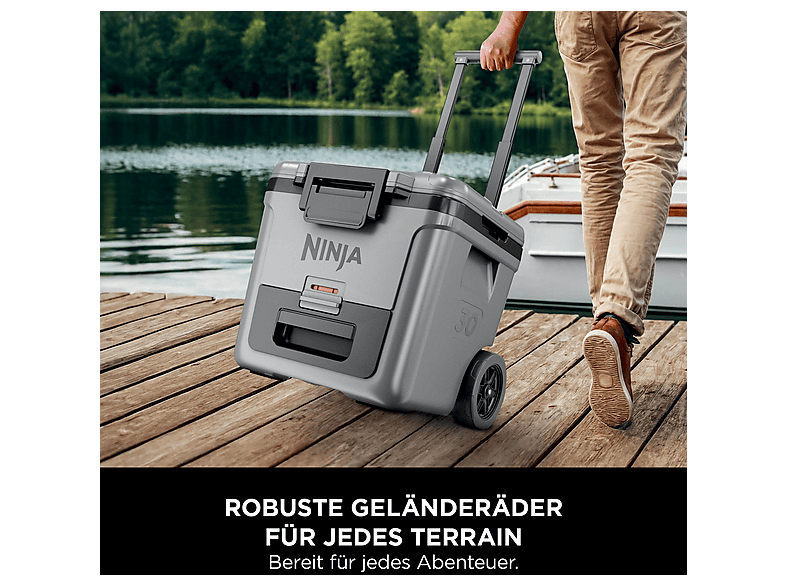 Ninja FB230EUGY FrostVault Kühlbox mit Rädern und Trockenzone (28 l, Grau) — Foto 2 von 5