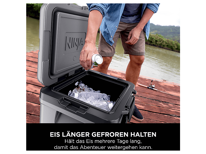 Ninja FB230EUGY FrostVault Kühlbox mit Rädern und Trockenzone (28 l, Grau) — Foto 4 von 5