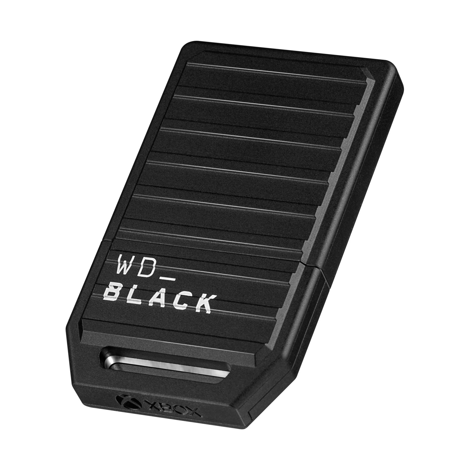 Archiviazione esterna WD Black nera con logo Xbox.