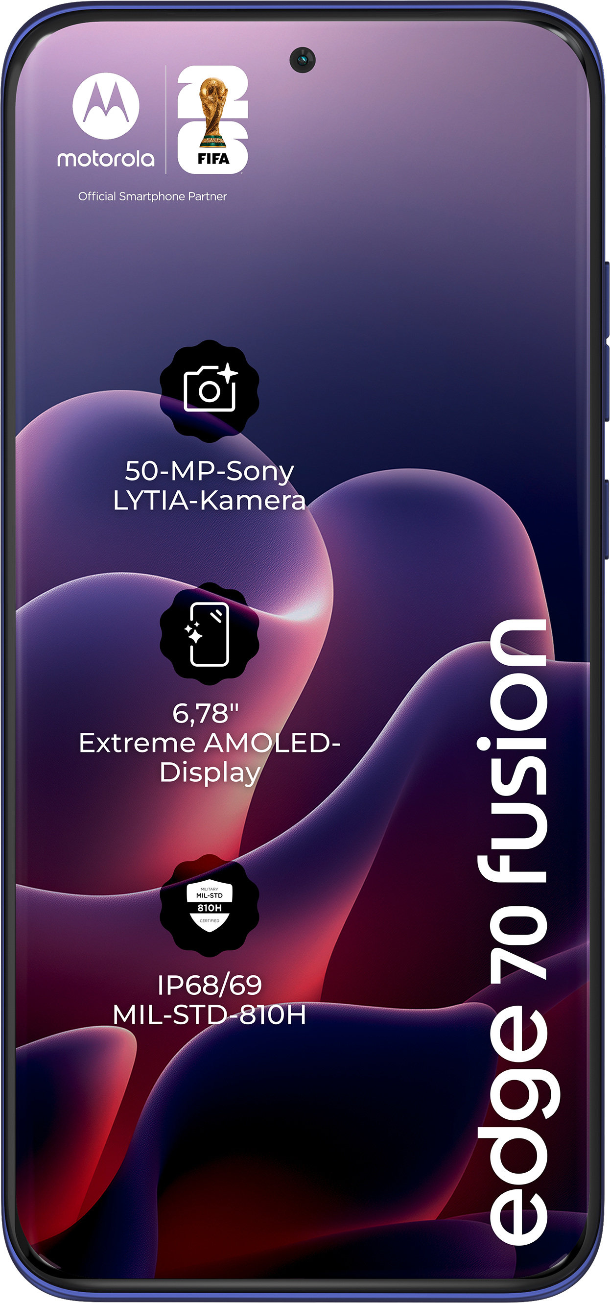 Motorola Edge 70 Fusion: 50MP Sony Kamera, 6,78" AMOLED, IP68/69.