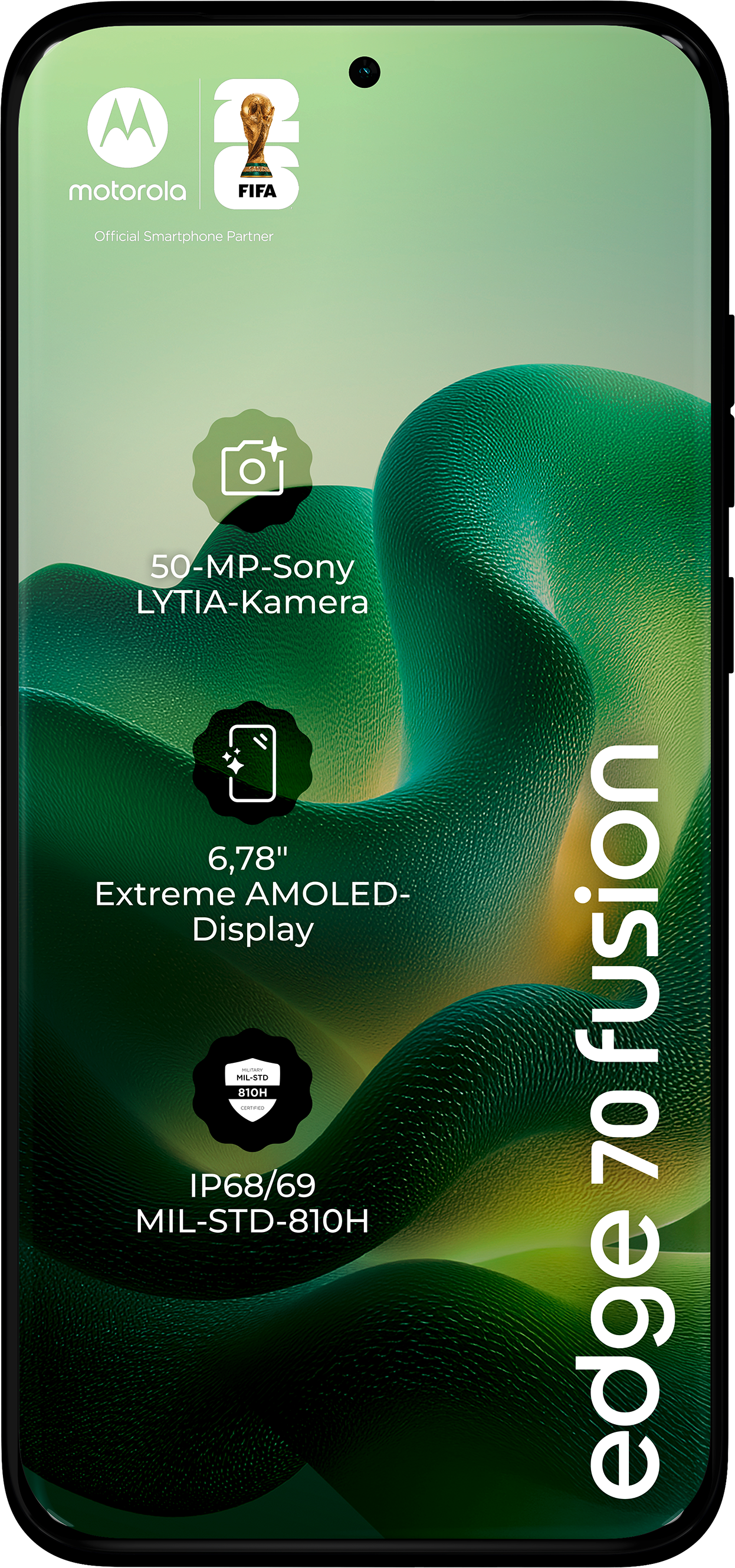 Motorola Edge 70 Fusion: 50MP Sony Kamera, 6,78" AMOLED, IP68/69.