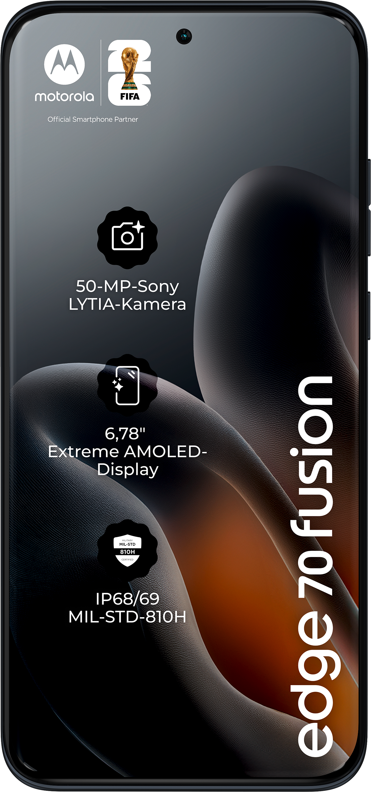 Motorola Edge 70 Fusion: Fotocamera Sony 50MP, AMOLED 6,78", IP68/69.