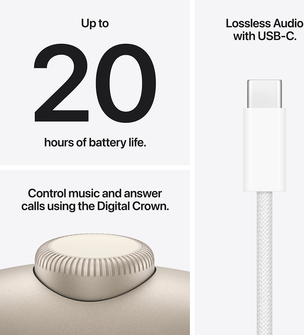 Akár 20 óra akkumulátor-üzemidő és USB-C a veszteségmentes hangzásért.