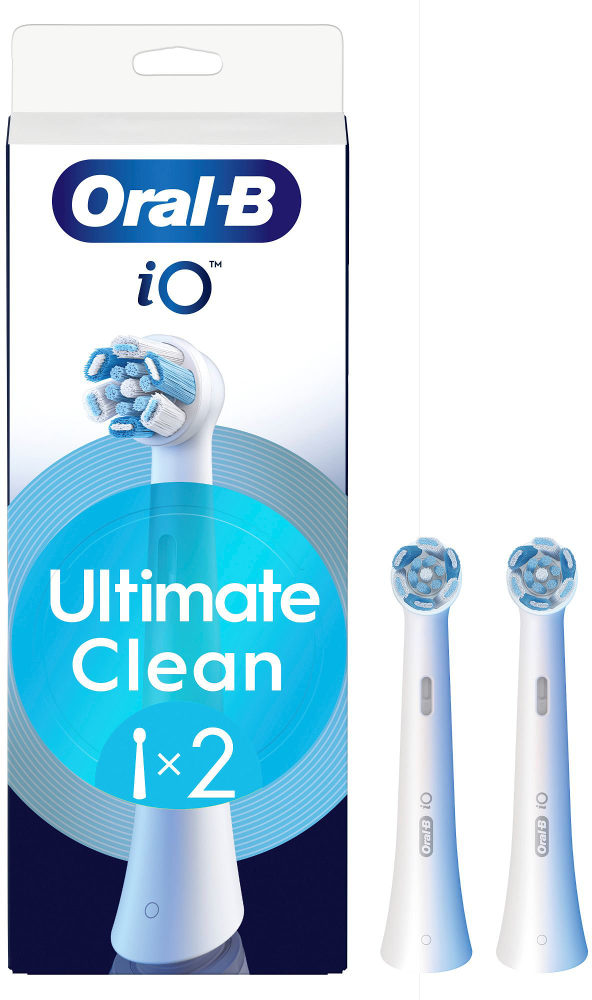 ORAL-B iO Pótfej Elektromos Fogkeféhez Ultimate Clean, fehér, 2 db