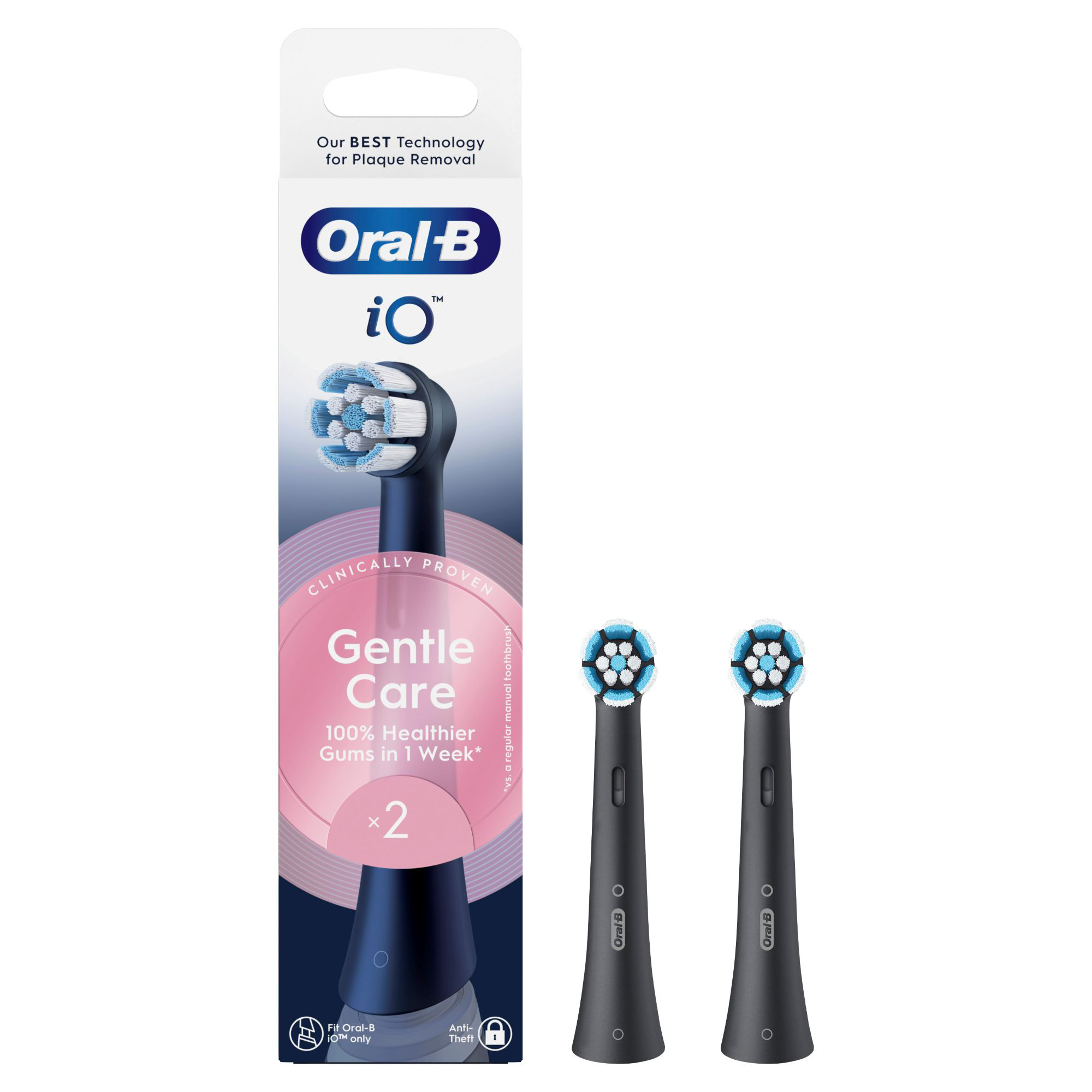 Oral-B iO Gentle Care fogkefe fejek, 2 db-os kiszerelés.