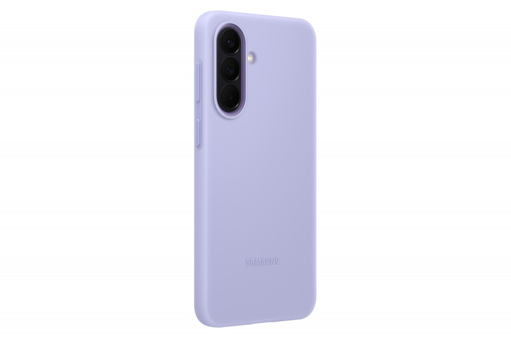Levendula színű telefontok három kamerával.