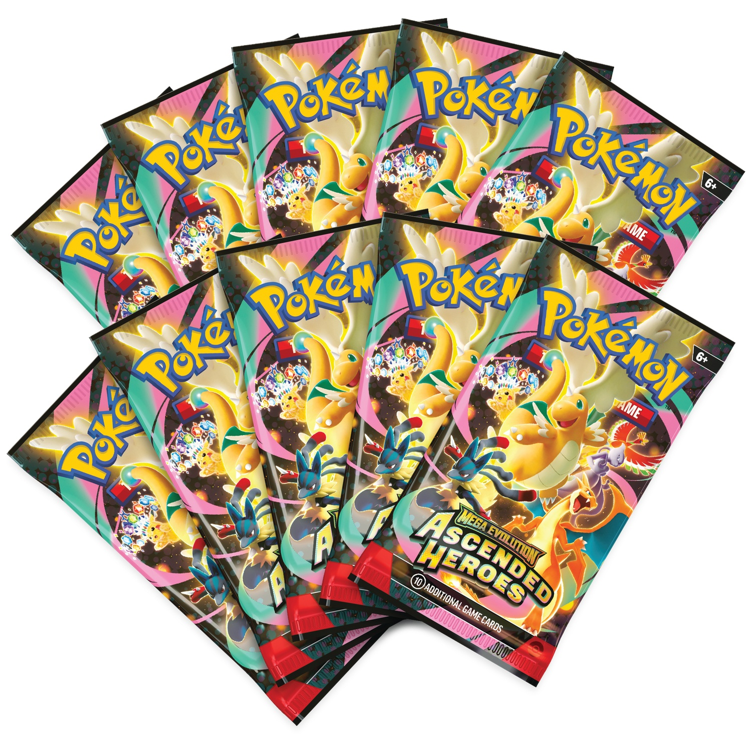 Meerdere Pokémon ruilkaartspel boosterpakketten, "Mega Evolution Ascended Heroes".