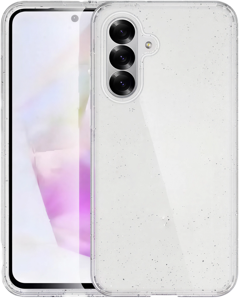 CASE AND PRO Samsung Galaxy A37 csillámos szilikon telefontok, átlátszó (GLI-A37-TP)