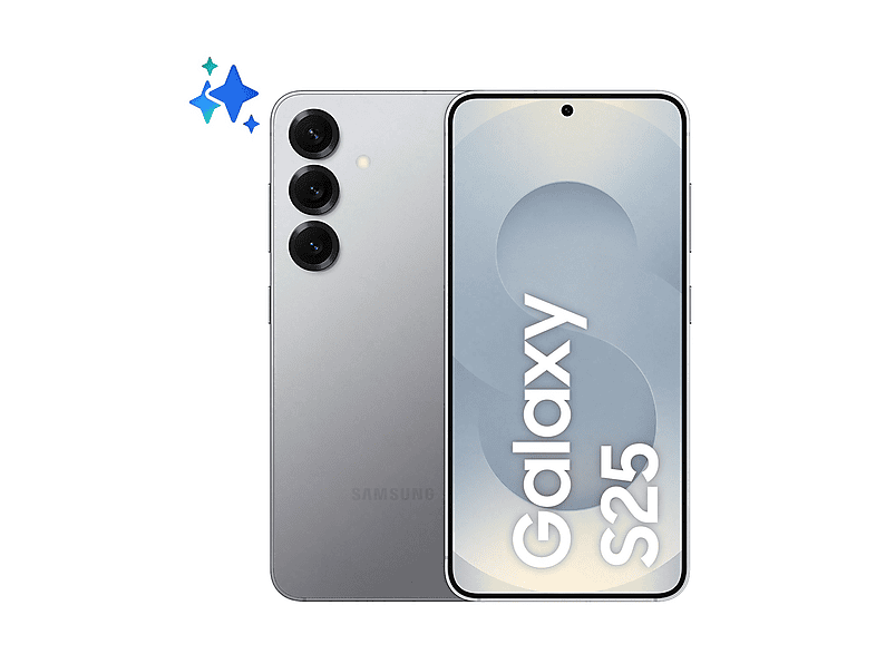 SAMSUNG Galaxy S25 256GB, 256 GB, Silver Shadow