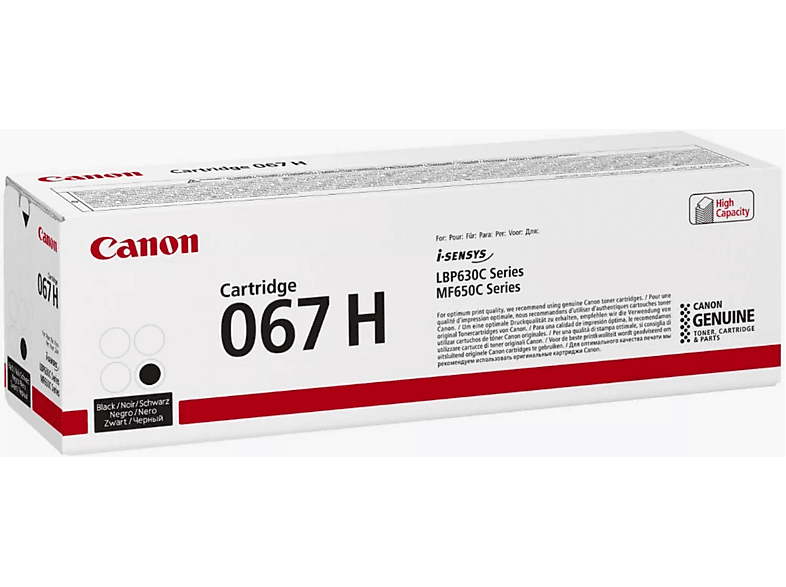 CANON 067H Toner-Cartridge, bis zu 3130 Seiten, Schwarz; Tonerpatrone — Foto 2 von 4
