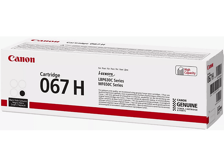 CANON 067H Toner-Cartridge, bis zu 3130 Seiten, Schwarz; Tonerpatrone — Foto 4 von 4