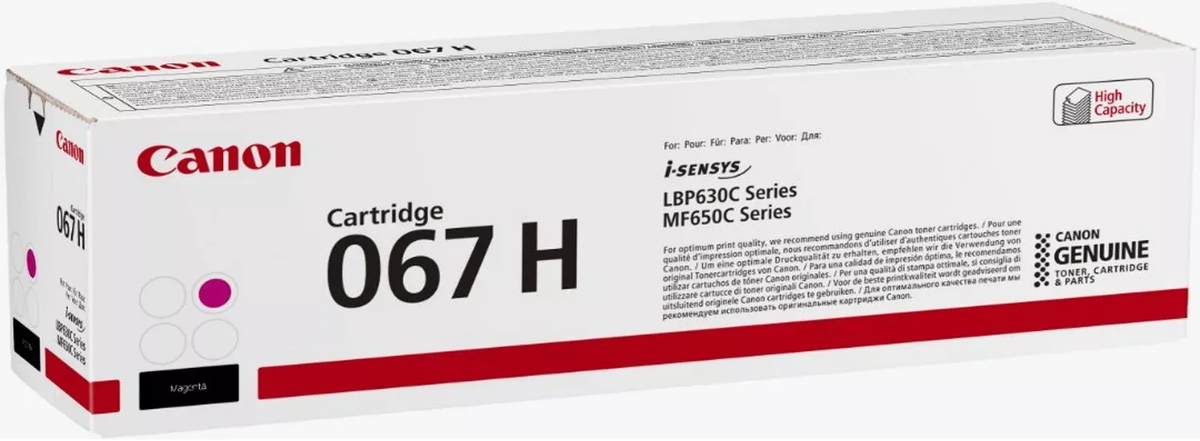Canon 067 H Magenta Tonerkartusche für i-SENSYS LBP630C/MF650C Drucker.