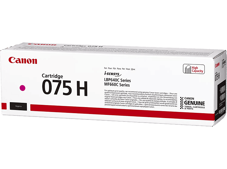 CANON 075 H Toner-Cartridge, bis zu 2500 Seiten, Magenta; Tonerpatrone — Foto 2 von 5