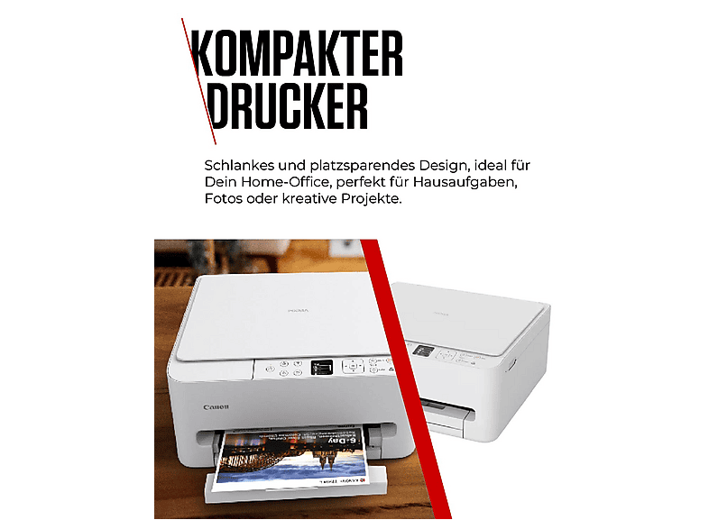 CANON Pixma TS6550i, WiFi, Grau, Multifunktionsdrucker, WLAN, Duplexeinheit (für beidseitigen Druck), A4, A5, Grau — Foto 4 von 5
